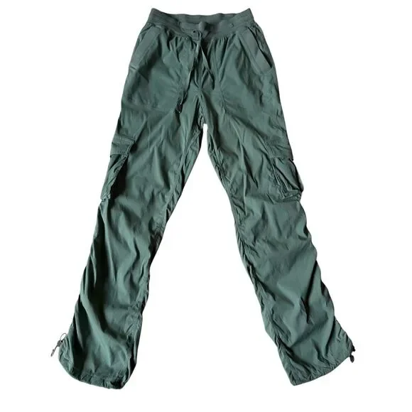 Lululemon Dance Studio Pants Relaxed Fit Mid Rise Cargo Green XXS - Picture 2 of 10